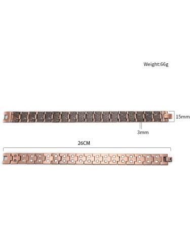 Men's Copper Magnetic Bracelets | 99.99% Solid Copper Double-Row Magnetic Anklet | Ultra Strength Men s Magnetic Jewelry - Buy Online on GoSupps.com