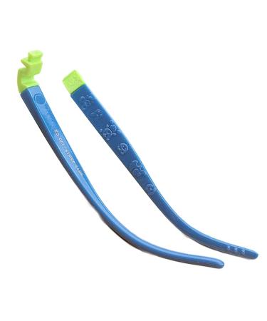RiJpex Eyeglass Leg Ear Hook Holder 1 Pair Kids Eyeglass Temple Replacement Silicone Insert Bayonet Eyeglass Frame Repair Parts Blue