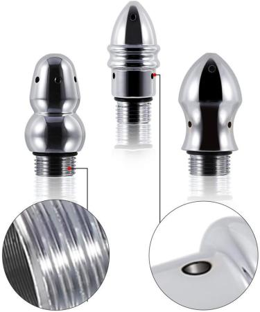 Shower Anal Shower Kit - 3 Shower Heads 59 Inch Hose & Enema Syringe Set for Men & Women - Silver - Buy Online on GoSupps.com