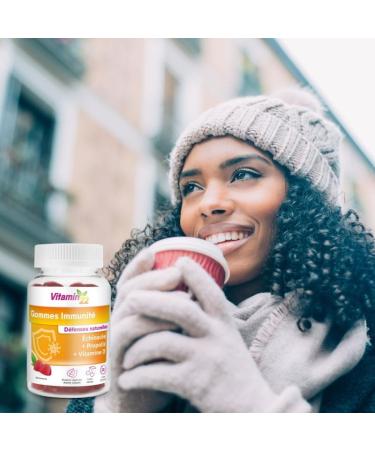 VITAMIN' 22 Immunity Gummies | Adult Vitamin Gummies | Vitamin D Propolis & Echinacea Supplement | Enhanced Immunity | Delicious Immunity Gummies with Cherry Flavor | 60 Gums - Buy Online on GoSupps.com