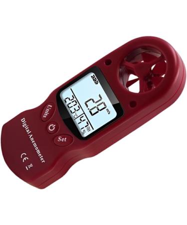 Allayu Mini Multi-Purpose Wind Knife with Hanging Rope | LCD Digital Wind Speed Meter & Hygrometer | Professional Tool in Red - Shop Now! - Buy Online on GoSupps.com