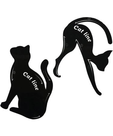 2pcs Eyeliner Stencil Eye Stencil Eyeshadow Stencil Template The Cat - Buy Online on GoSupps.com