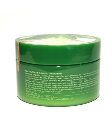 Nature Republic Real Nature Aloe Cleansing Cream 6.76oz | Hydrating & Soothing Cleanser for Glowing Skin - International Shipping Available - Buy Online on GoSupps.com