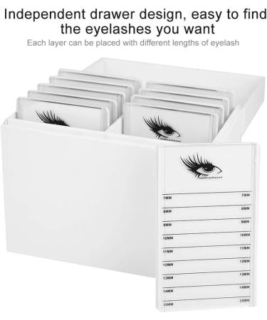 Acrylic 10-Layer Storage Box for Eyelash Adhesive & Makeup Organizer - Eyelash Storage Solution - Buy Online on GoSupps.com