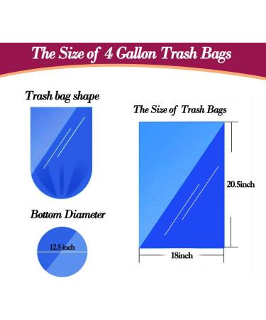 180 Small Pink Trash Bags - Strong Garbage Bags for Home, Office, Bathroom - 4 Gallon Capacity - Fits 12-15 Liter Bins - Pack of 180 - Buy Online on GoSupps.com