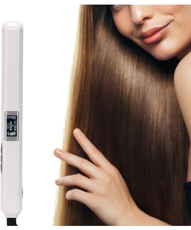 Professional Curling Iron with Infrared Panel | Hair Protection & Efficient Straightening | White EU Plug 110-240V - Buy Online on GoSupps.com