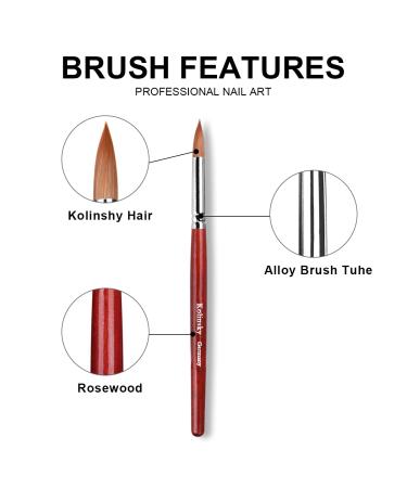 Mrotech Acrylic Nail Brush for Nail Art & Gel Nails - 16 # | Professional Quality Nail Brush for Acrylics & Art Painting - Buy Online on GoSupps.com