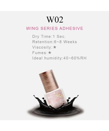 JOVISA W02 Eyelash Extension Glue - Fast 1s Drying 6-8 Weeks Retention Professional Use 5ml - Buy Online on GoSupps.com