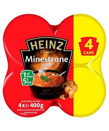 HEINZ Heinz Classic Minestrone Soup 4 Pack 4 x 400g