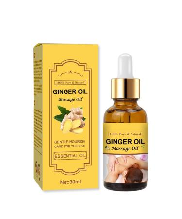 Huile de massage professionnelle au gingembre | R cup ration musculaire d toxification et clat du teint | Qualit spa avec compte-gouttes pour Gua Sha et th rapie (100 ml)