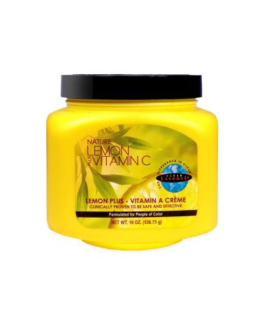 Clear Essence Lemon Plus Vitamin C and A Skin Brightening Creme - Dark Spot Remover for Face - Skin Care Body Cream - Skin Moisturizer - Glow Cream - Best Face Cream for Aging Skin 19 Oz.