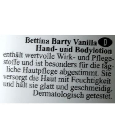 Bettina Barty Vanilla Hand & Body Lotion 500ml - Nourishing Moisturizer for Soft Skin | International Shipping Available - Buy Online on GoSupps.com