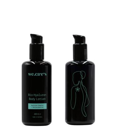 Wecares - Bio Hyaluron Body Lotion - 200ml moisturizer care with organic aloe vera and antioxidants - vegan anti -aging moisturizer for body - natural cosmetics - comparison winner/test winner