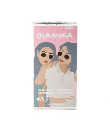 Silver Permanent Hair Dye Inclusive Hair Colour for All Hair Types Rapid Processing Made with Natural Ingredients Vegan and Cruelty Free 120ml