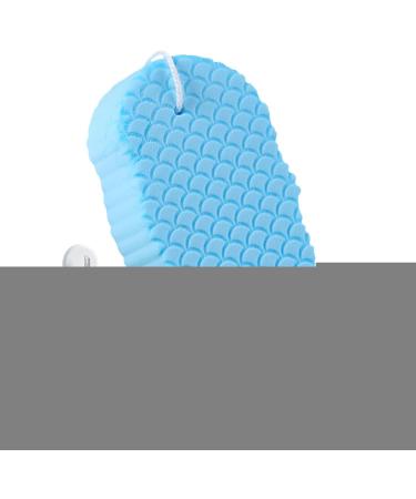 Spa Puff Shower Sponge with Rope Body Scrub Loofah Sponge Body Loofah Sponge Pads Up Bath Sponge Pregnant Body Sponge Soft Shower Pouf for Pregnant Women Kids Adults Blue - Buy Online on GoSupps.com