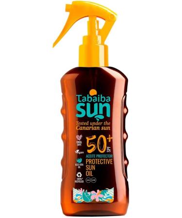 Tabaibaloe Tabaiba Sun 2-Pack of Aloe Vera Sun Oils (2 x 200 ml SPF15) - Buy Online on GoSupps.com