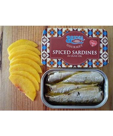 Briosa Gourmet Sardines in Spicy Olive Oil - 4.23 Oz - Buy Online on GoSupps.com