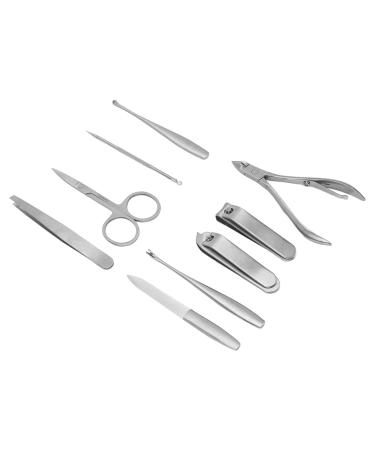 Manicure Tools Double Layer Corrosion resistant Nail Clippers Pedicure Set Stainless Steel for Eyebrow