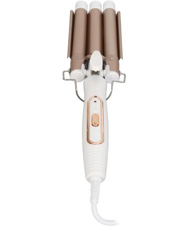 3 Barrel Curling Iron Wand - Gold Large Adjustable Temperature Hair Curler - Perfect for Salon Use (US Plug - Buy Online on GoSupps.com