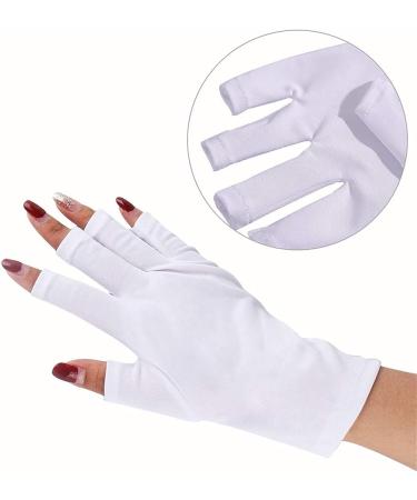 UV Shield Gloves for Gel Manicures - 2 Pair Anti UV Sunscreen Gloves for Women - Buy Online on GoSupps.com