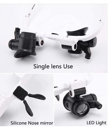 Magnifiers Magnifying Glass Light 2 Group Replaceable Lens 8X 23X Hd Identification Engraving Tool Watch Repair Binocular Glasses Hands Free Magnifier Comfortable Anniversary - Buy Online on GoSupps.com