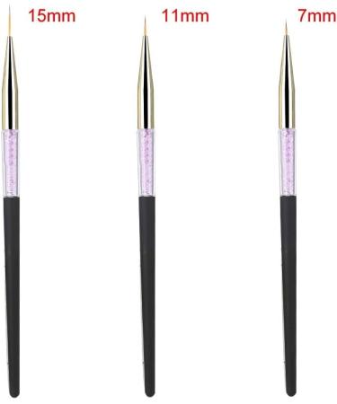 Easy To Operate Gel Nail Polish Pen Nail Liner Brush for Home Salon Shop (Black) - Buy Online on GoSupps.com