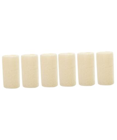 Beaupretty 6 Pcs exfoliating loofah Sponge Pads Bath loofah loofah Sponge Scrubber loofah Sponge exfoliator loofah Bath Natural 1 Count (Pack of 1)