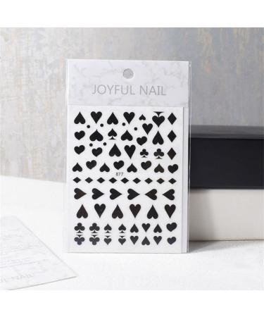 Women Fashion Manicure Sticker DIY Beauty Manicure Nail Stickers Nail Foil Milk Pattern Palm Pattern(F)