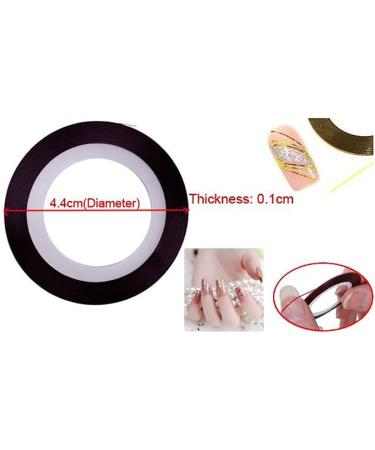 Ancllo 30 Color Mixture Nail Art Decoration Stickers - DIY Striping Tape for Perfect Nail Tips - Buy Online on GoSupps.com