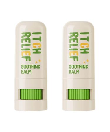 DOITOOL 2pcs Relive Cooling Cool Ointment Protector Skin Anti-itching Bites G Cream Anti Balm Aches Itching Itch Essential Oil for Baby Balm Greenx2pcs 1 Count (Pack of 1)