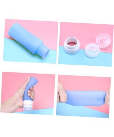 Beavorty silicone travel containers Silicone liquid Bottle shampoo travel container foaming soap dispenser Refillable Tube travel shampoo bottle shampoo dispenser bottle lotion Disposable medium Blue - Buy Online on GoSupps.com