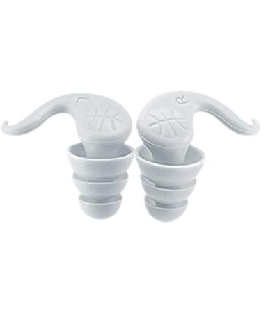 Sound Proof Earplugs Horn-Shaped Waterproof Silicone Earplugs | Ergonomic Multifunctional Ear Plugs Portable Ear Plugs for Men & Women Gray - Buy Online on GoSupps.com