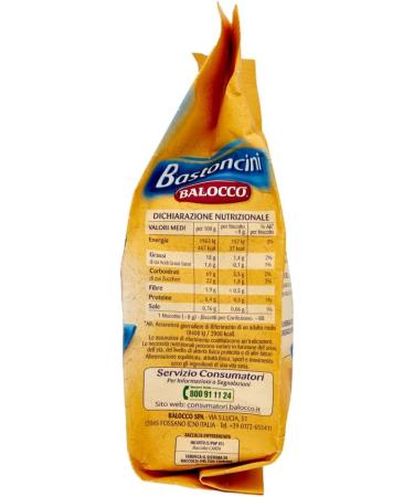 Balocco Bastoncini Pack of 3 shortbread biscuits without added milk with fresh eggs 350 g - Buy Online on GoSupps.com