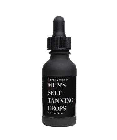 Men s Self-Tanning Drops by RemeVerse: Sunless Tanner Formulated for Men to Achieve Natural-Looking Color & Even Skin Tone  1 FL OZ.