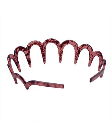 Fodattm 2pcs Zigzag Hair Comb & Plastic Headband | Stylish Women Hair Accessories for All Hair Types - Buy Online on GoSupps.com