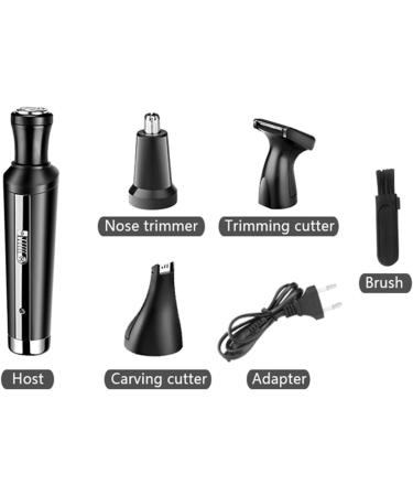 Nose Hair Trimmer 4 in 1 - Rechargeable Nose & Ear Cleaner Beard Trimmer Micro Shaver & Eyebrow Grooming Set - International Shipping Available - Buy Online on GoSupps.com