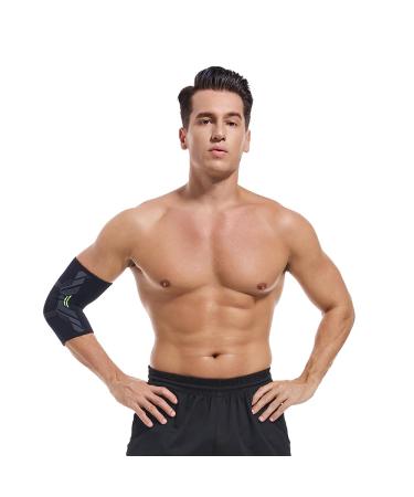 Elbow Brace Support for Tendonitis & Joint Pain Relief | Ideal for Weightlifting Tennis Volleyball Rugby & Basketball | Breathable Durable & Comfortable - Large Size - Buy Online on GoSupps.com