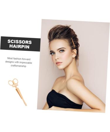 KONTONTY Hair Clip Scissors Hairpin Scissors Hair Clips Punk Hairpin Hair Accessories Scissors Head Piece Cute Claw Clips Creative Hair Clips Bridal Wedding Side Clip - Buy Online on GoSupps.com