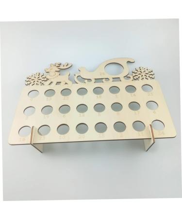 GOOHOCHY 1pc Wooden Advent Calendar with Drawer Reindeer Calendar Xmas Chocolate Rack Pull The cart Christmas As Shown 40X13X30CM - Buy Online on GoSupps.com
