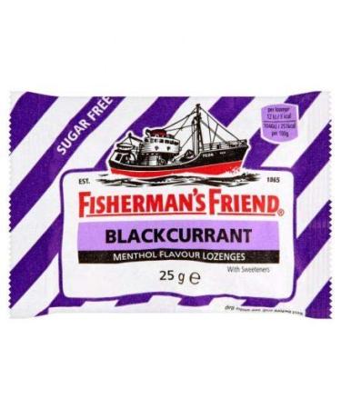 Fishermans Friend Blackcurrant Lozenges - 25g - Pack of 8 - Buy Online on GoSupps.com