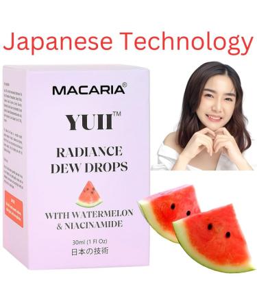 Macaria Yuii Aqua Aqua Dew Drops Face Serum Glow Watermelon And Niacinamide With Vitamin E By Japanese Technology - Buy Online on GoSupps.com