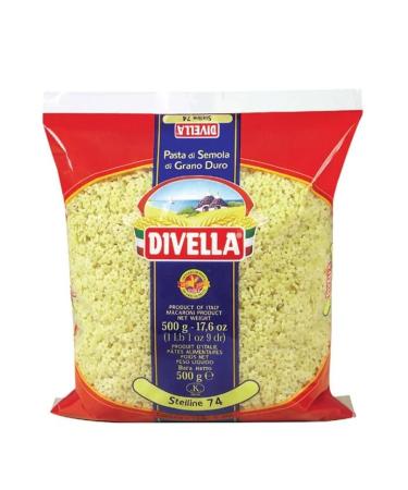 Divella DIVELLA P te de SEMOLA DE DE GRANO DURE STELLINE 74 GR 500 X 24