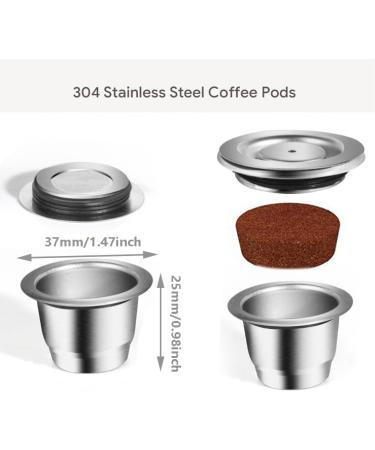 Refillable Coffee Espresso Capsules Stainless Steel Reusable Coffee Pods Compatible for NES presso Machines - Buy Online on GoSupps.com