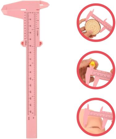 TOYANDONA Outil de Mesure des Sourcils 150 MM en Plastique Rose R gle Sourcils Pr cise Vernier Coulissant Compas Facial Portable pour Maquillage et Microblading - Buy Online on GoSupps.com