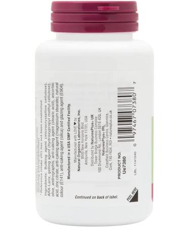 NaturesPlus Tri Immune Supplement - Olive Leaf, Arabinogalactans, Andrographis & Vitamin C - 60 Vegan Tablets (30 Servings) - Buy Online on GoSupps.com