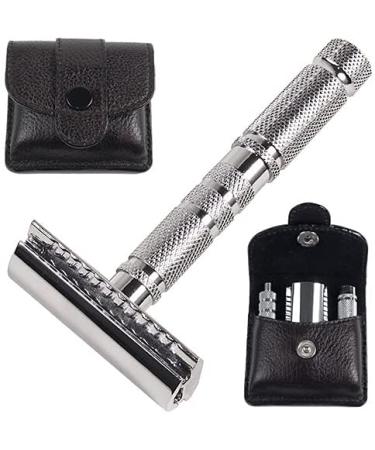 Buy Parker Travel Shaving Set | Dopp Bag Razor Brush & Soap for Perfect Grooming Worldwide - Buy Online on GoSupps.com