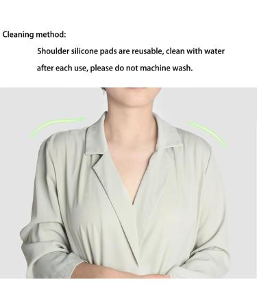 2 Pcs Soft Non-Slip Shoulder Pads Reusable Natural Breathable Shoulder Augmentation Pads for Suits T-Shirts Jackets Blazers - Buy Online on GoSupps.com