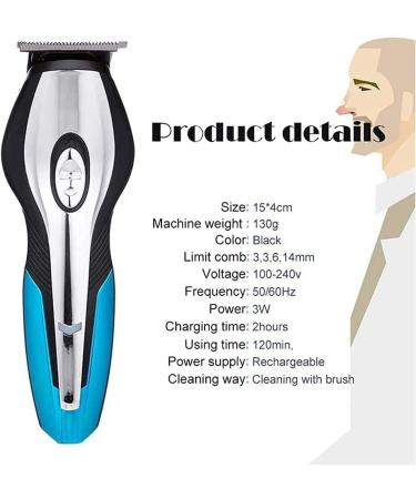 Professional Hair Clippers for Men - 6 in 1 USB Rechargeable Hair Cutting & Grooming Kit | Electric Trimmer Barber Set - Buy Online on GoSupps.com