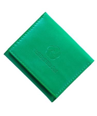 BEALIFE Storage Bag Polishing Head Pouch Drill Bit Sack Green Fashionable Grinder Organizer Display Mount Manicure Supplies Green