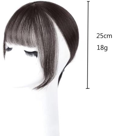 Bangs Clip in Bangs Mini Fringe Hairpiece Straight Clip in Forehead Topper with Wispy Bangs Extension Thin 3D Air Hair Bangs Invisible Seamless Straight Neat Bangs for Women Curved Bangs for Daily W 3D natural black - Buy Online on GoSupps.com